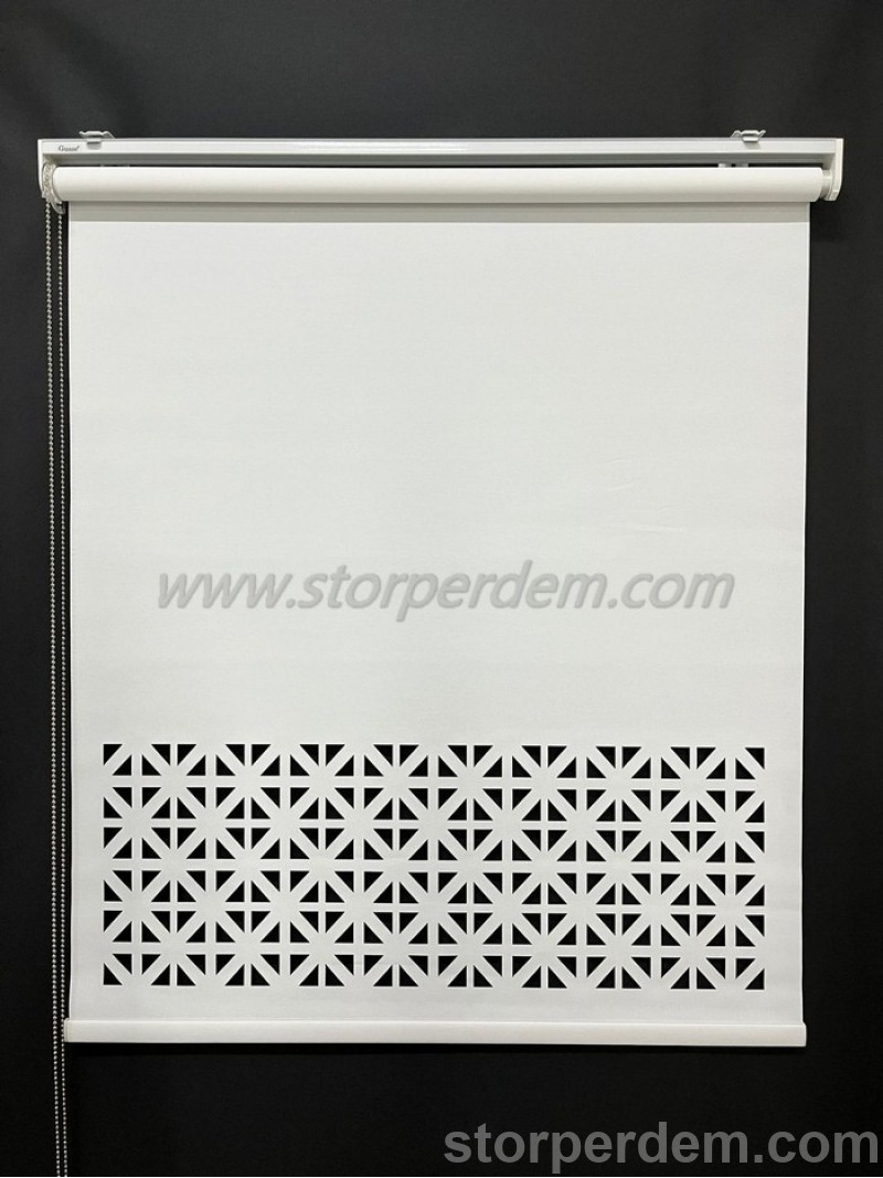 LAZER KESİM STOR PERDE DESEN NO 110